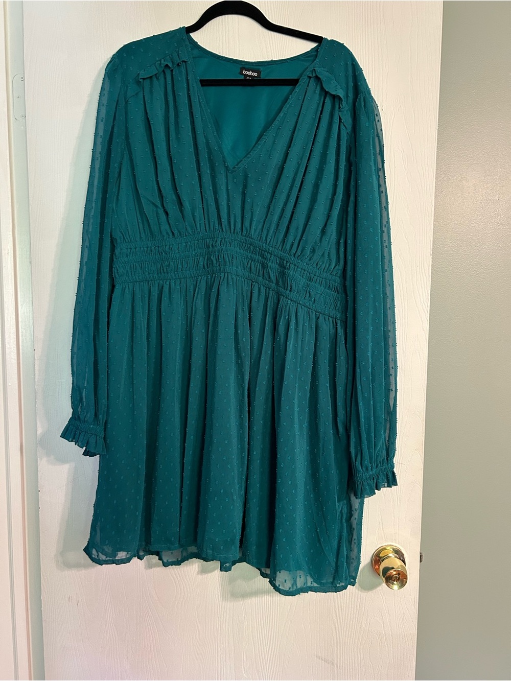 Boohoo Teal Dress - Picture 1 of 3